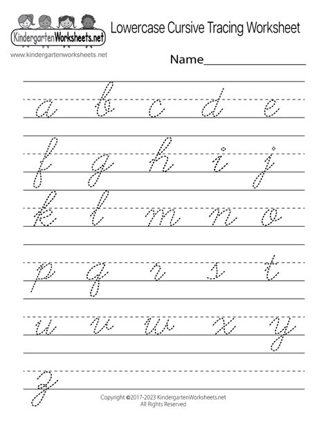 Alphabets Handwriting Worksheets
