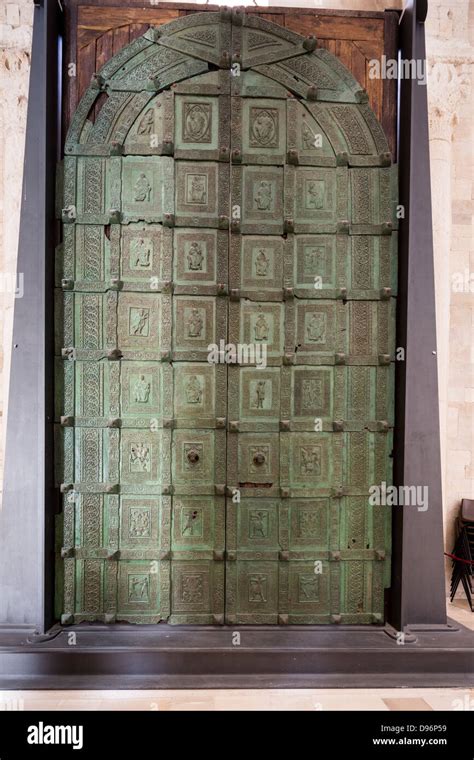 Original Bronze Doors Trani Cathedral Apulia Italy Stock Photo Alamy