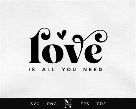 El amor es todo lo que necesitas SVG amabilidad svg sé Etsy México