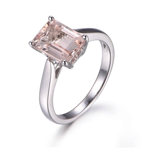 9ct white gold aquamarine & diamond swirl crossover pendant. Bestselling Morganite Engagement Ring on Sale: 1 Carat Morganite Solitaire Engagement Ring in ...