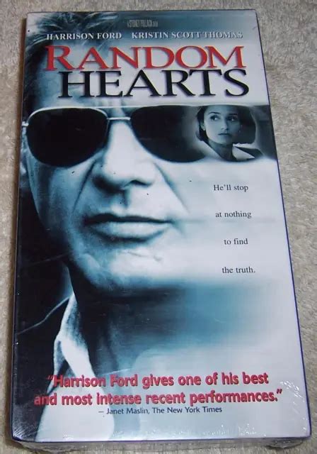RANDOM HEARTS VHS Video Harrison Ford NEW SEALED WITH WATERMARK 14 99