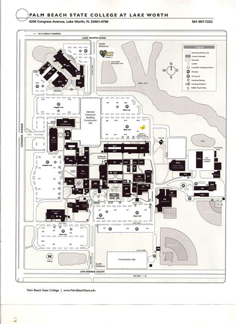 Eastern Florida State College Melbourne Campus Map Map Vector