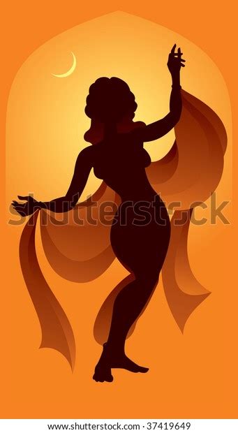 Belly Dance Raqs Sharqi Middle Eastern Stock Vector Royalty Free 37419649