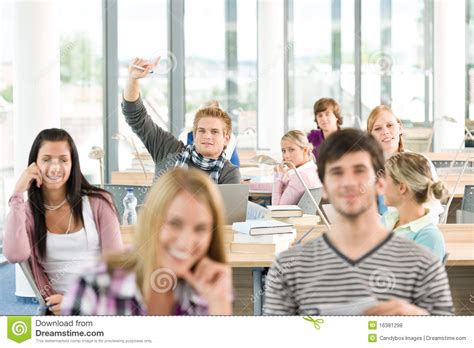 You can use these images for free since the artist has waived their rights to their work. High School Student Raising Hands Stock Photo - Image of ...