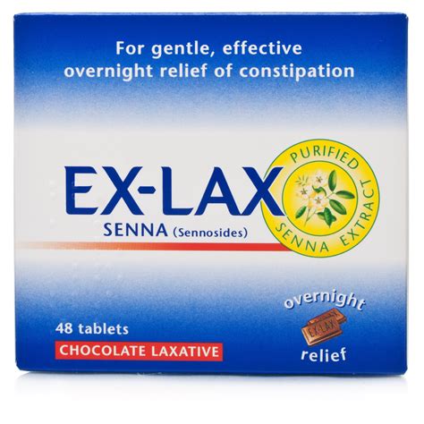 Ex Lax Senna Chocolate Laxative Constipation Relief Chemist Direct