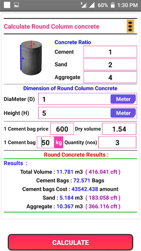 Builder Calculator Concrete Volume Calculator Apk Para Android Download