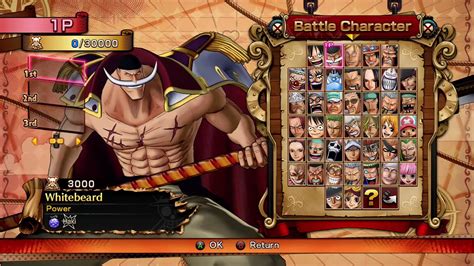One Piece Burning Blood All Character Some Dlc Character Youtube