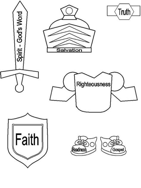 There are two versions of the coloring page. Full Armor Of God Coloring Sheet Sketch Coloring Page