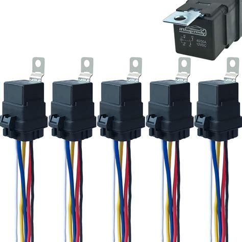 Buy 5 Pack 4030 Amp 12 V Dc Waterproof Relay And Harness Heavy Duty