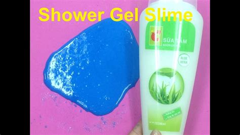 Shower Gel Slime How To Make Slime With Shower Gel No Borax Youtube