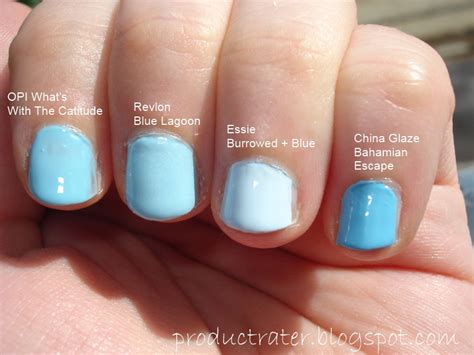 Productrater Baby Pastel Blue Nail Polish Swatches And Comparisons
