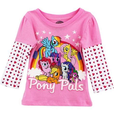 My Little Pony Pony Pals Pink Toddler Glittered T Shirt 2t My