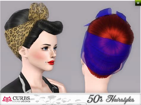 The Sims Resource Curbs 50s Hairstyles04