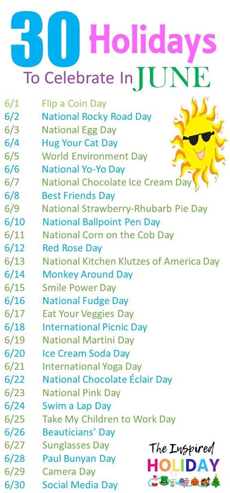 Unique And Silly Holidays In June Silly Holidays National Holiday