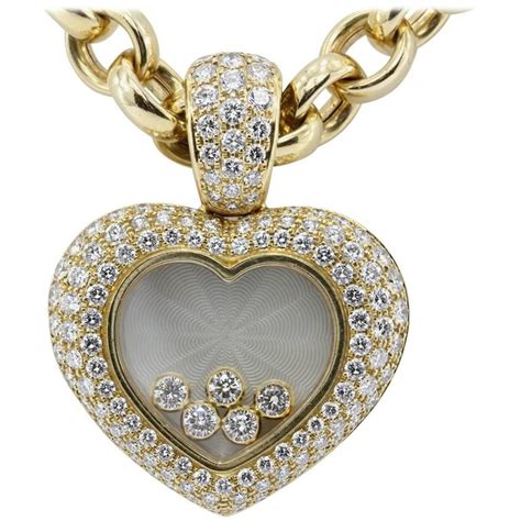 Rare Chopard Happy Diamond Heart Necklace At 1stdibs Chopard Diamond