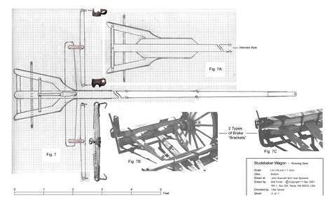Studebaker Wagon Plans Sheet 4 Best Wagons Old Wagons Blueprint