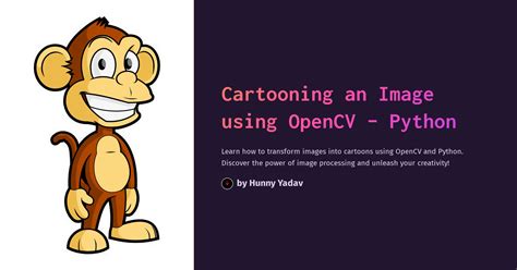 Cartooning An Image Using OpenCV Python
