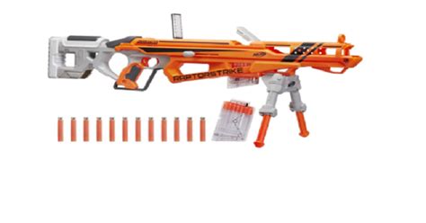 Pop, lock, and drop it. Nerf N Strike Elite Accustrike RaptorStrike Gun Only $26 ...