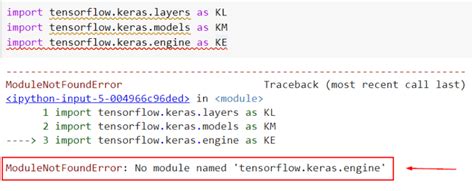 Modulenotfounderror No Module Named Tensorflow Keras Python Guides