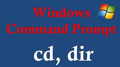 Windows Command Prompt 1 Changing Directory And Finding Files Youtube