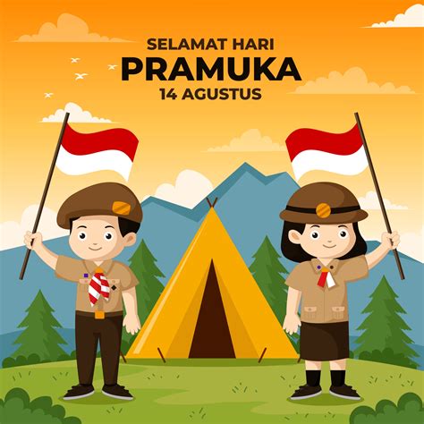 Selamat Hari Pramuka Indonesia Png Vector Psd And Clipart With The