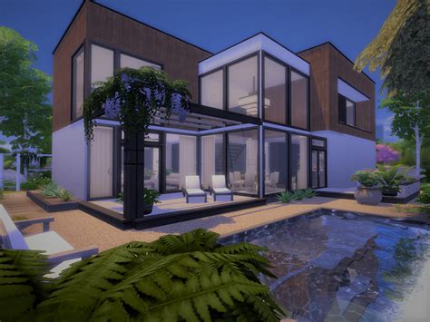 Modern House Sims Base Game