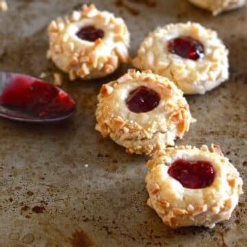 Raspberry Thumbprint Cookies Amira S Pantry