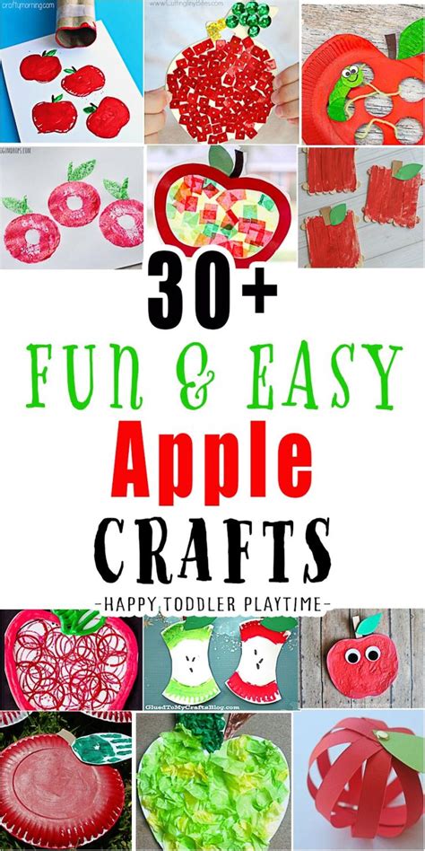 30 Adorable Apple Crafts For Kids Happy Toddler Playtime Apple