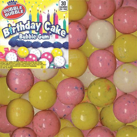 Birthday Cake Bubble Gum Bulk Vending Gumballs