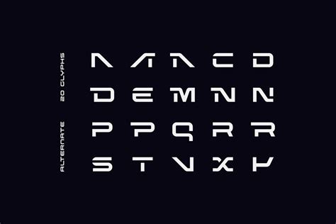 Nebula Font Futuristic Fonts Futuristic Typography Sci Fi Fonts
