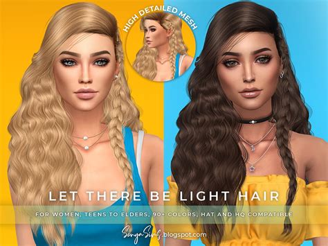 Sonya Sims Collection Hairstyle Sims 4 Hairs