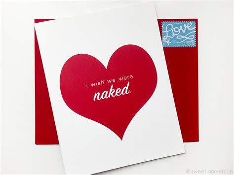 wish we were naked anniversary card sweetperversion