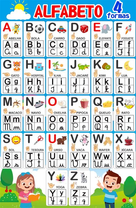 Alfabeto Ilustrado Para Imprimir Vamos Aprender Tia Maju