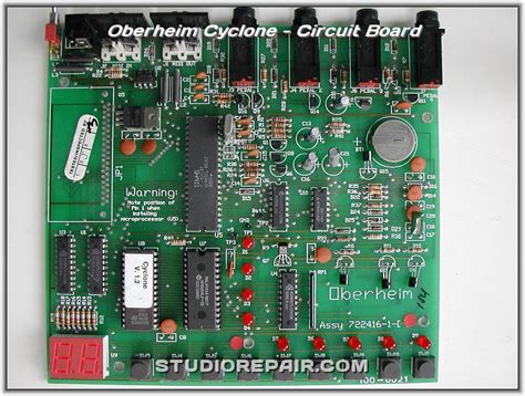 Studio Repair Oberheim Cyclone Circuit Board