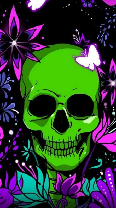 Neon Skull Wallpapers Free By Zedge