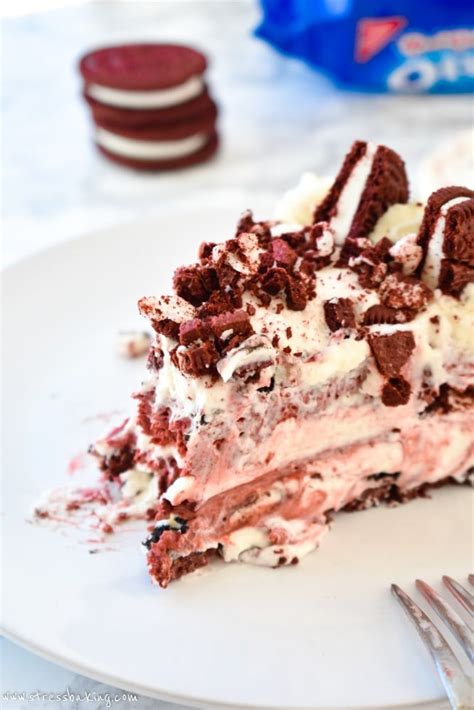 Red Velvet Oreo No Bake Cheesecake Recipe Yummy Cheesecake