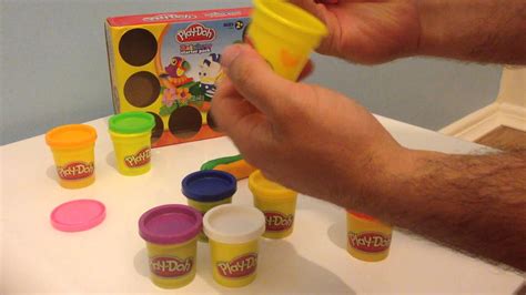 Play Doh Rainbow Starter Pack Unboxing And Playing Youtube