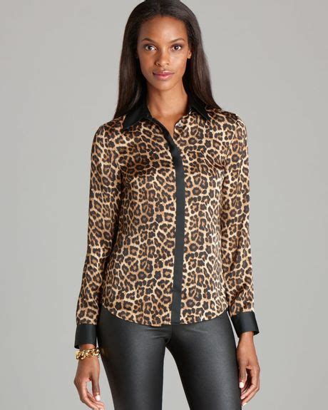 Leopard Print Blouse Lyst Leopard Print Blouse Blouse Leopard Print