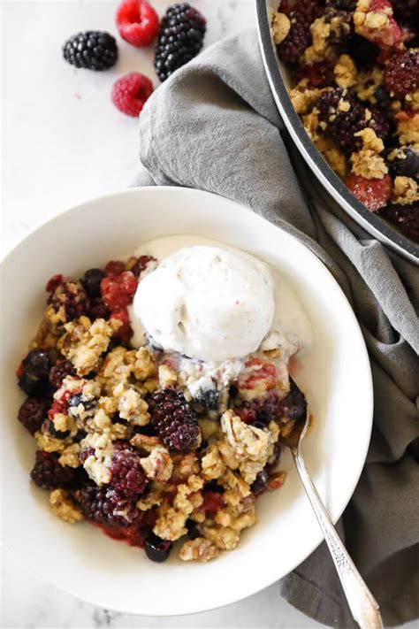 Healthy Oven Baked Mixed Berry Crisp Real Simple Good