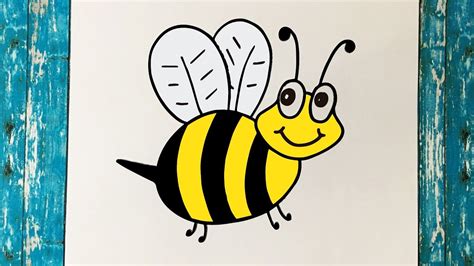 Cómo Dibujar Una Abeja Paso A Paso Fácil Y Rápido How To Draw A Bee
