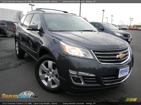 2013 Chevrolet Traverse Ltz Awd Cyber Gray Metallic Ebony Photo 1