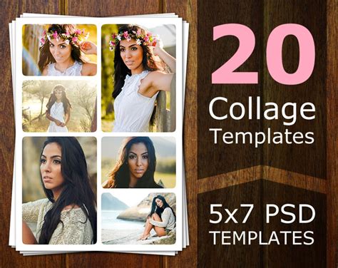 Photoshop Collage Templates Photo Collage Templates Etsy