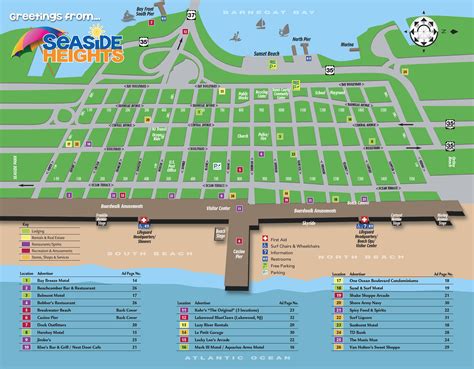 Map Seaside Heights New Jersey Official Tourism Information Site