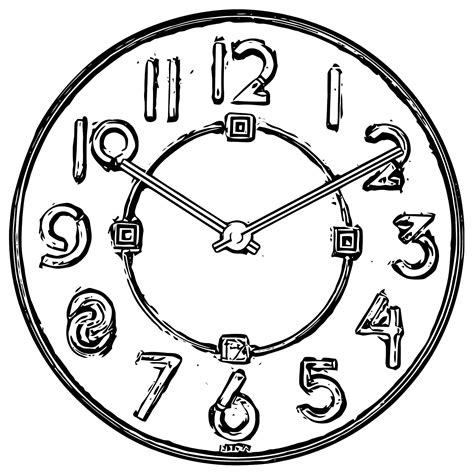 clock coloring page wecoloringpage 124