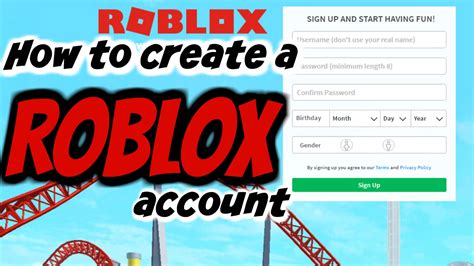 How To Create A Free Roblox Account Youtube
