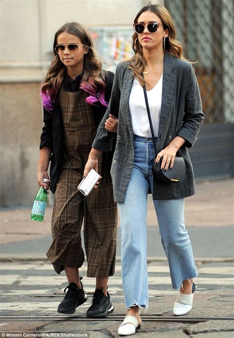Jessica Alba And Lookalike Daughter Honor Marie Are A Stylish Duo As They