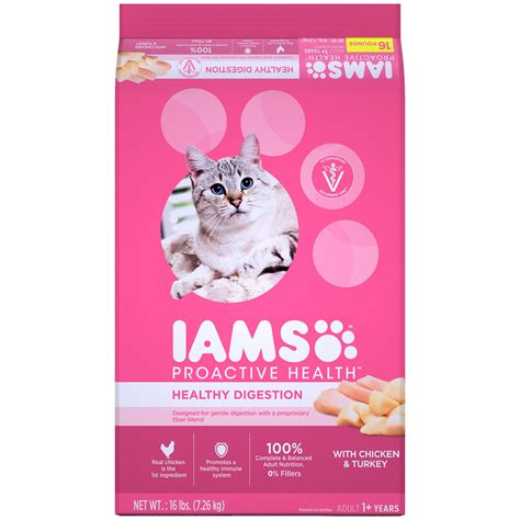 Is your indoor cat not comfortable? Iams ProActive Health Sensitive Stomach Adult Cat Food | Petco