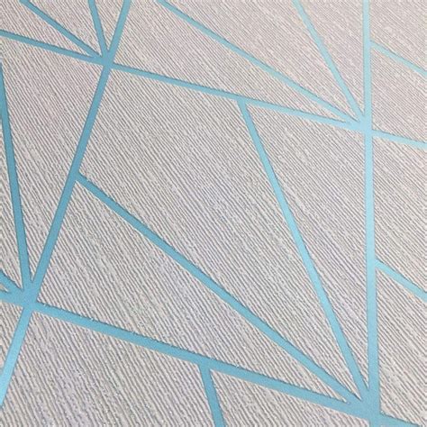 Muriva Indra Geometric Glitter Wallpaper Grey Blue 154103