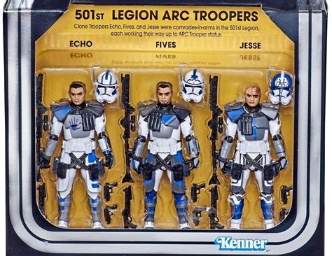 Star Wars Vintage Collection 501st Legion Arc Troopers 3 Pack Set Nib
