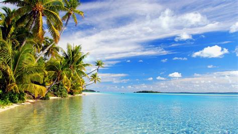 1600x900 Pozadine Za Desktop Plaža Aitutaki Ljeto